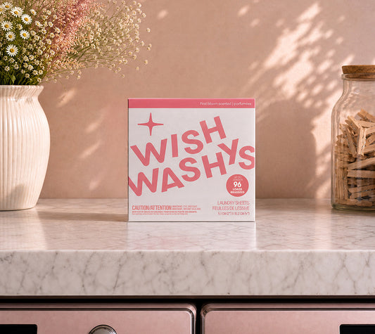 First bloom scented laundry sheets