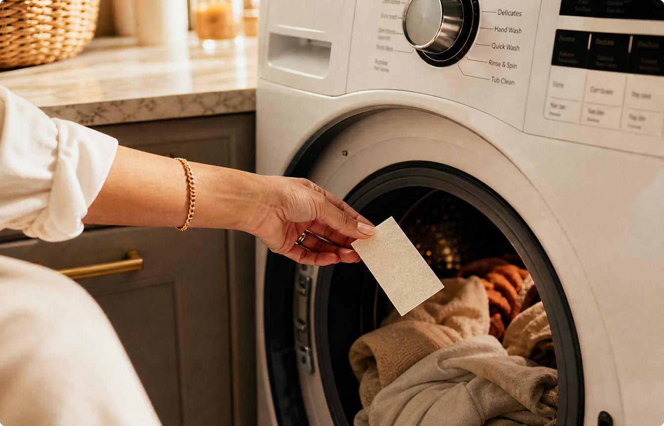 Pure unscented laundry sheets